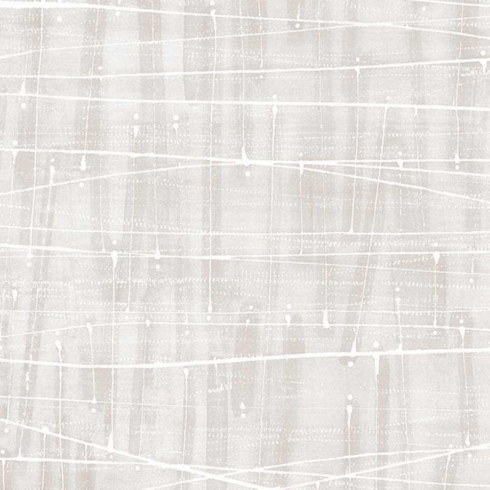 Patton Wallcoverings FW36852 Fresh Watercolors Meander Wallpaper in shades of Grey